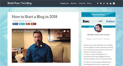 Desktop Screenshot of buildyourownblog.net