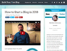 Tablet Screenshot of buildyourownblog.net
